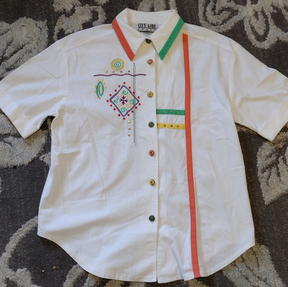 City Girl Sport vintage short sleeve shirt